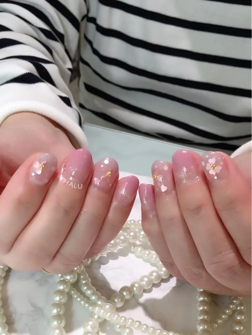 ネイル ガーリー HALU ハルのネイルデザイン
