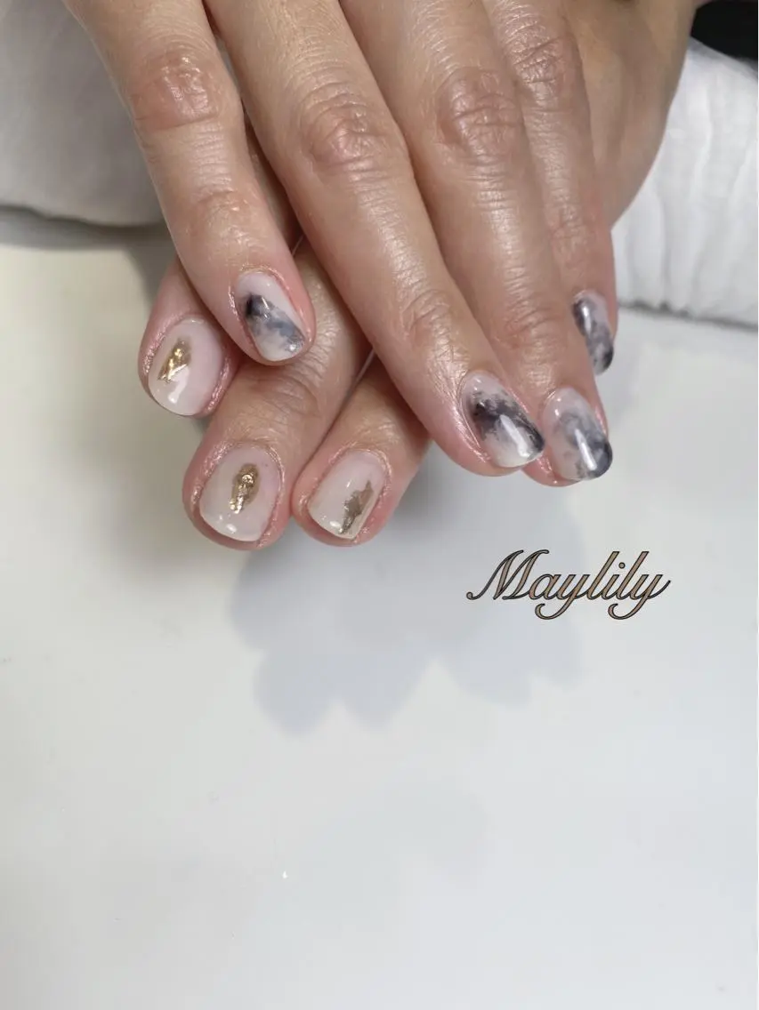 ネイル 持ち込み ハンドネイル Nail salon Maylilyのネイルデザイン