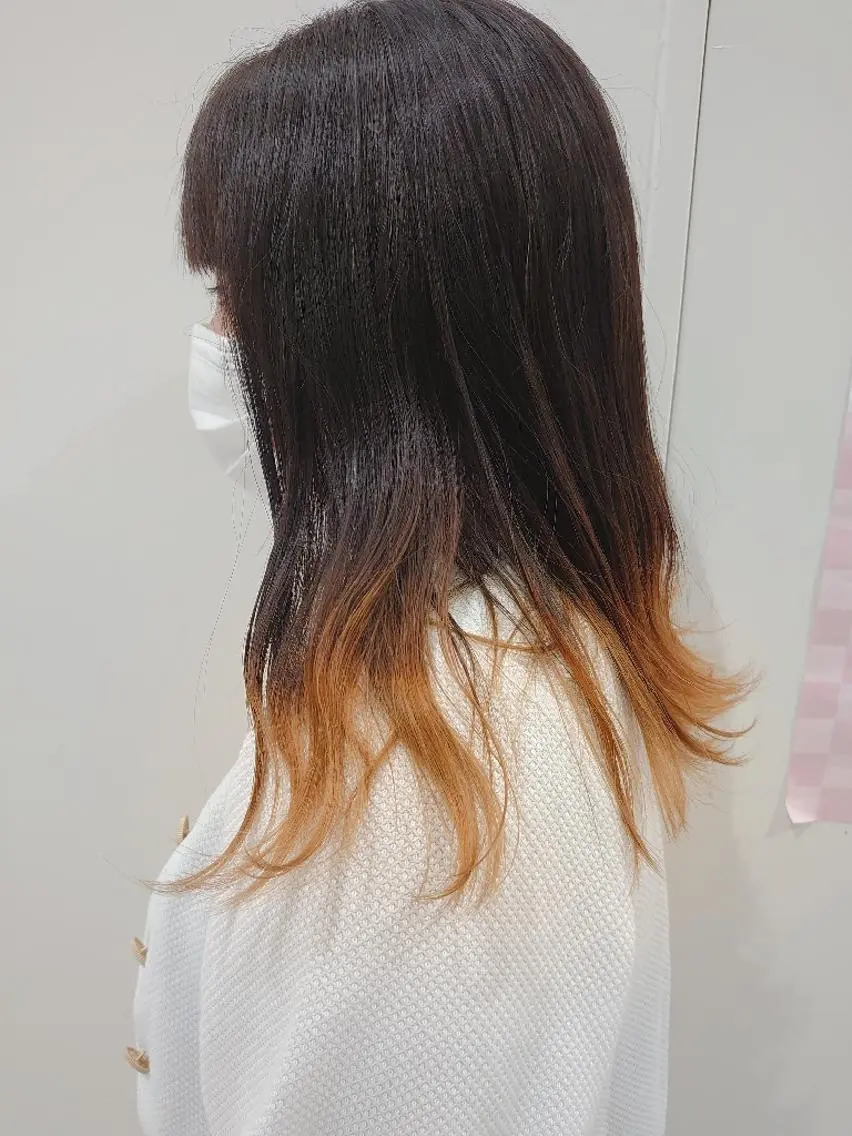 ロング カラー ヘアカラー トリートメント 髪質改善/ブリーチ 田代 龍我のヘアスタイル