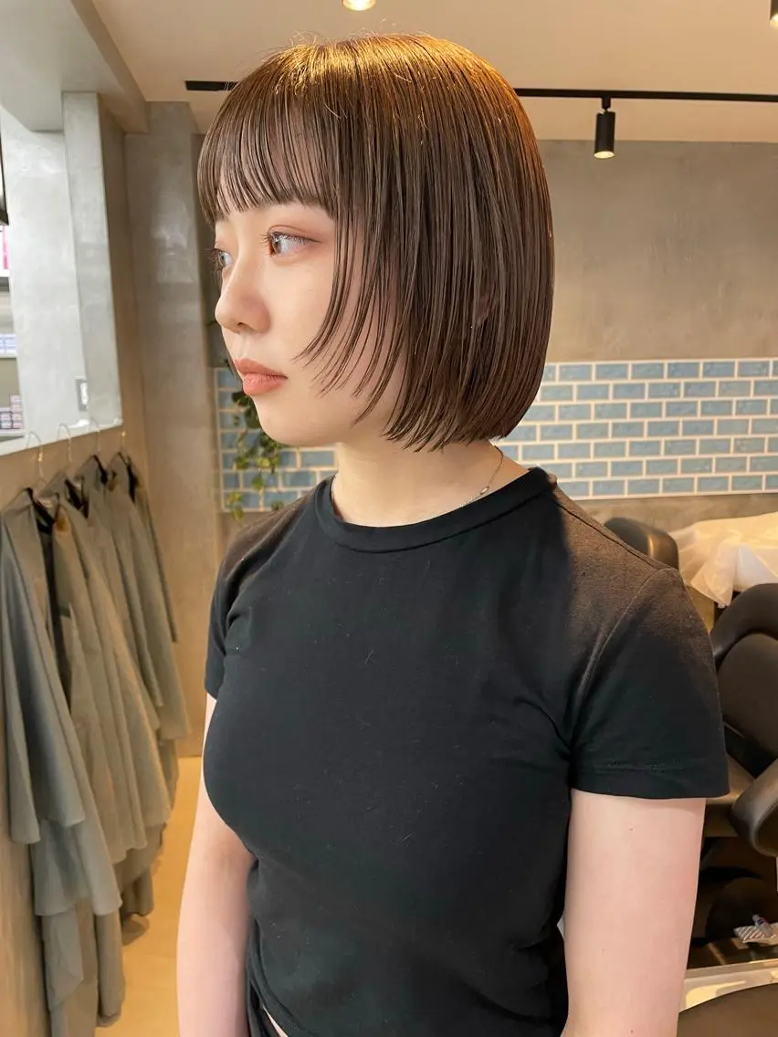 ショート カラー カット ヘアカラー トリートメント 👑ボブはお任せ ミヤノ👑のヘアスタイル