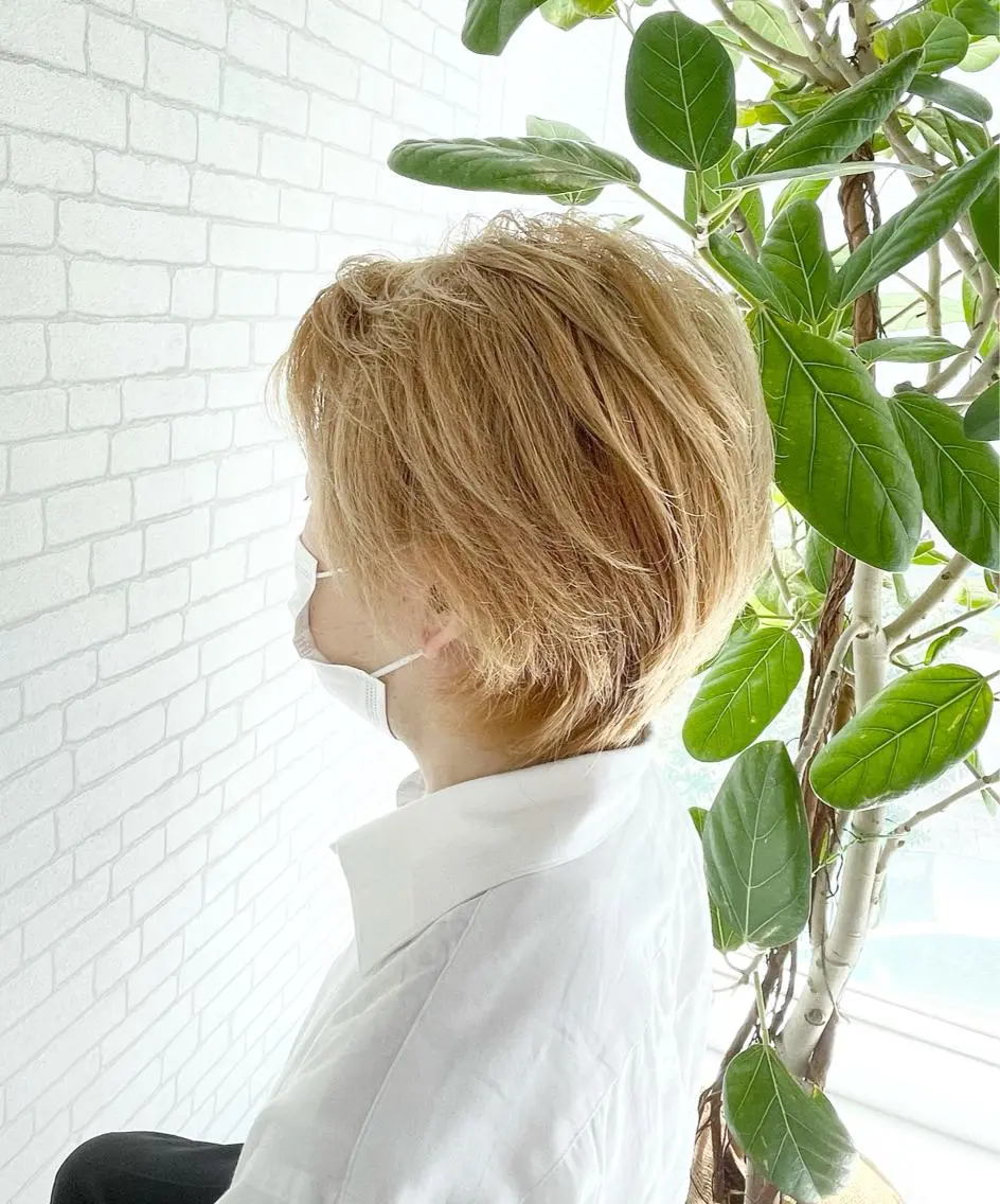 ショート ヘアカラー AMITYメンズ特化 ASUMIのヘアスタイル
