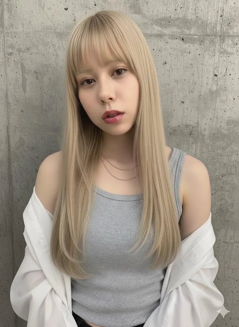 ロング 韓国/暖色カラー大塚 レイヤー/ボブ 美緒のヘアスタイル