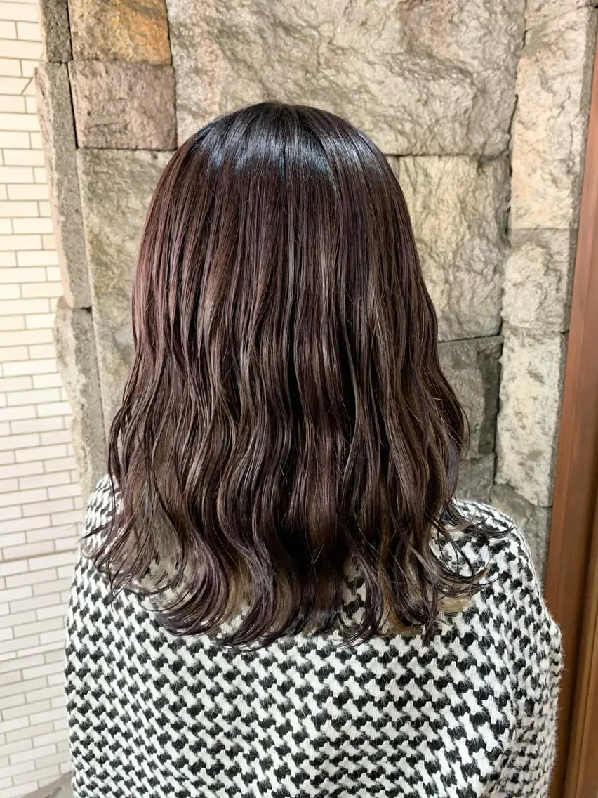 セミロング カラー 蓮見友里 PiSTA／portのヘアスタイル