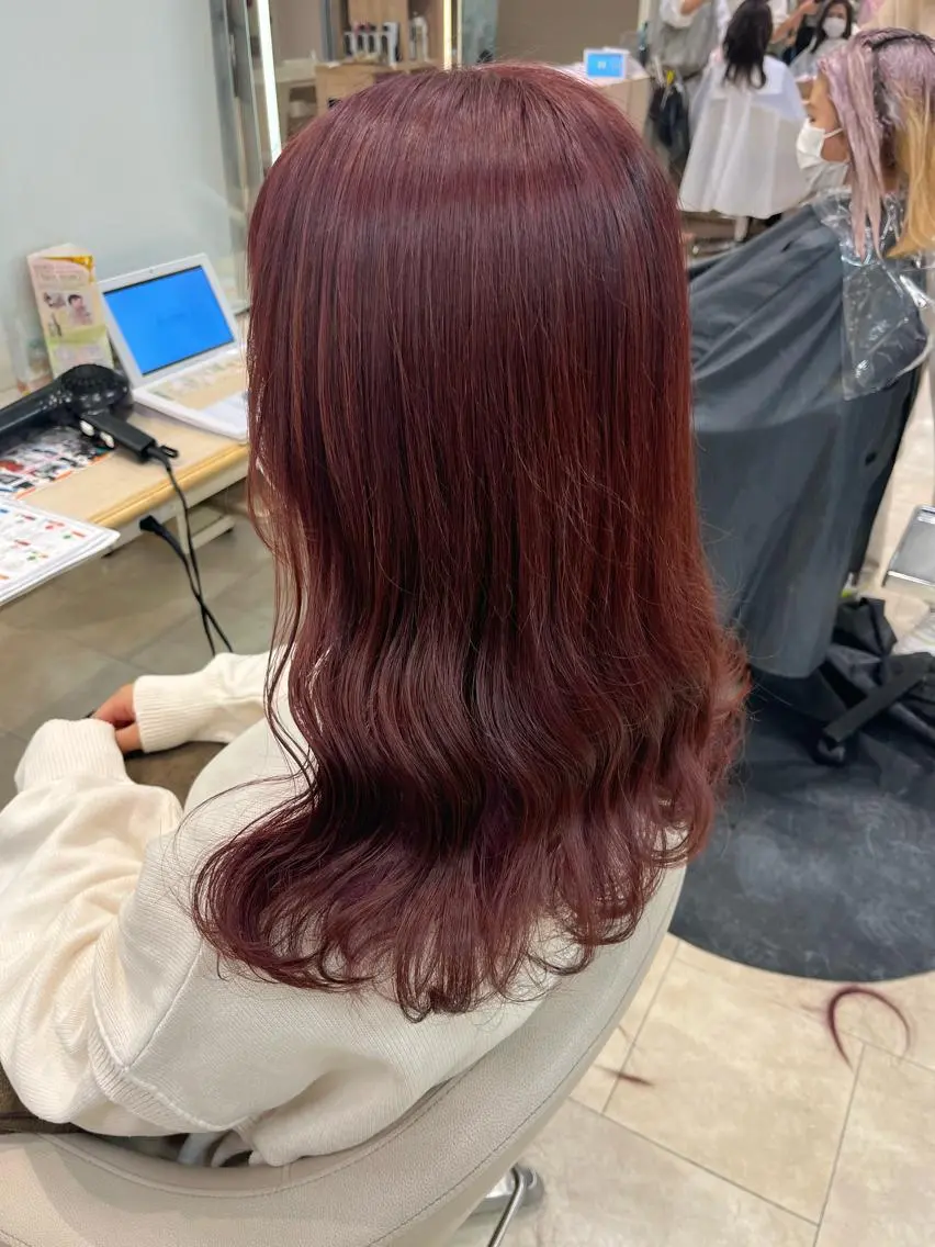 ミディアム カラー 暖色/ブリーチカラー 🎀 M i k uのヘアスタイル