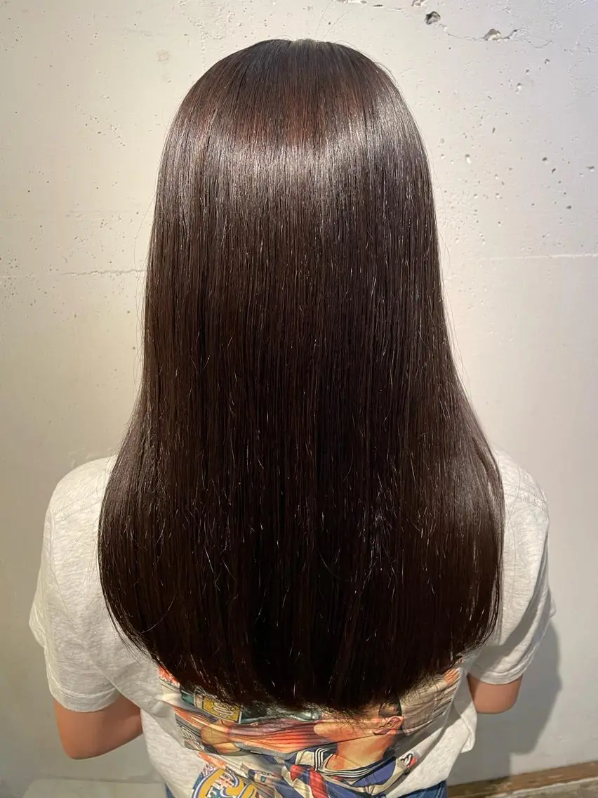 ロング 縮毛矯正 影山 蒼太のヘアスタイル