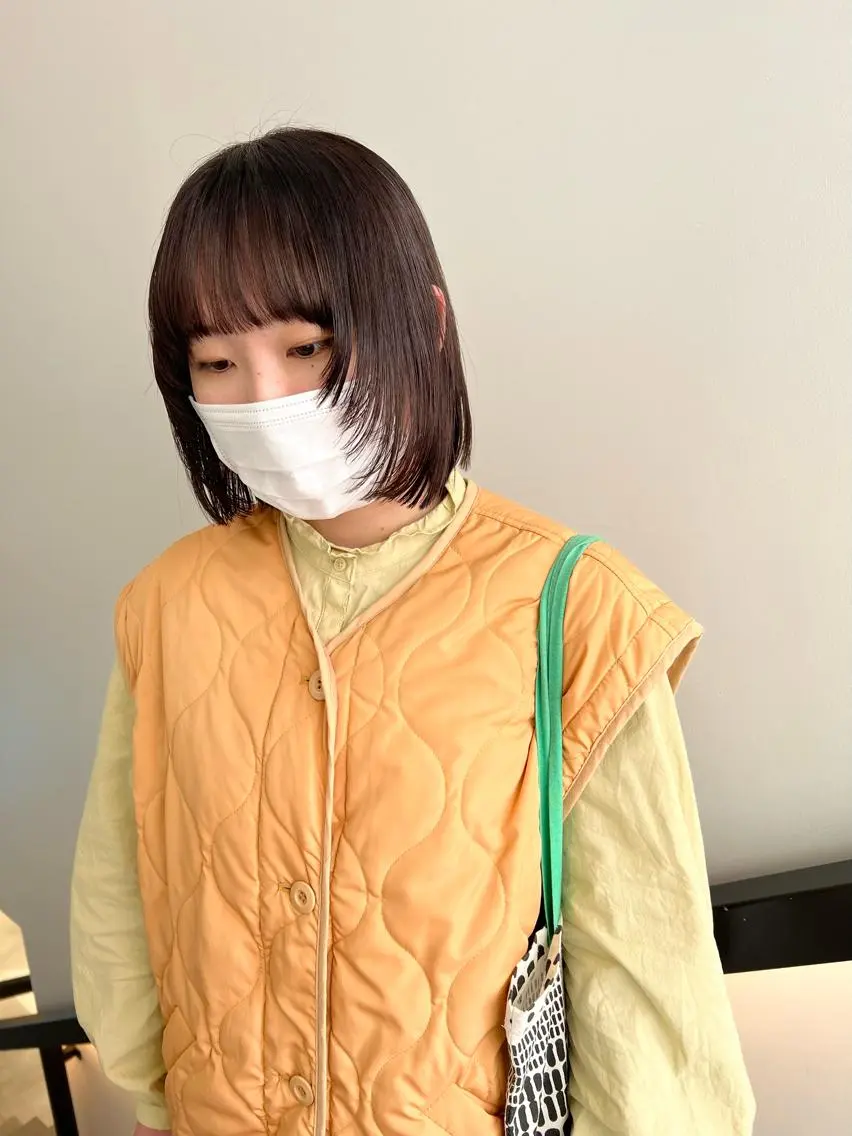 ショート カラー 顔周りカット/透明感 カラー✂️MEIのヘアスタイル