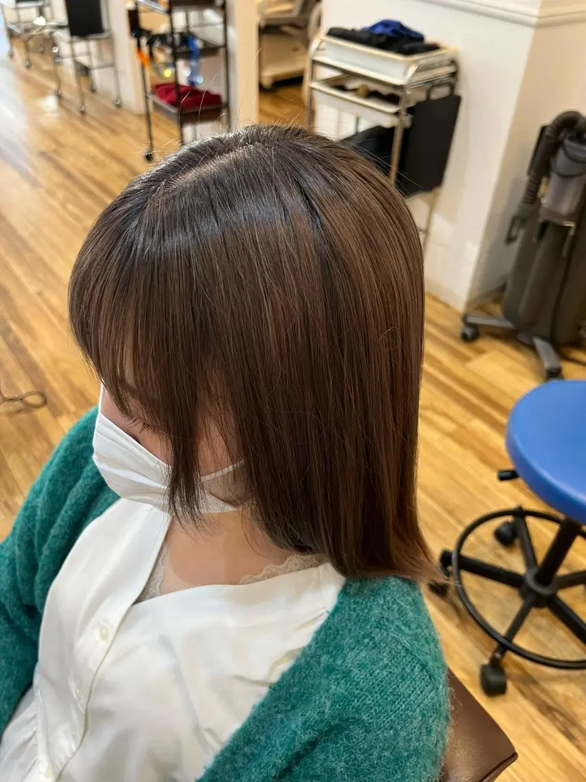 ロング カラー グレージュ 🐰ハイトーンカラー 畠山 渡🐰のヘアスタイル