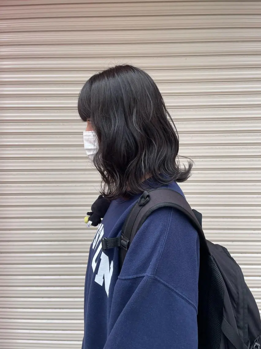 ミディアム chic 有山 美瑠のヘアスタイル
