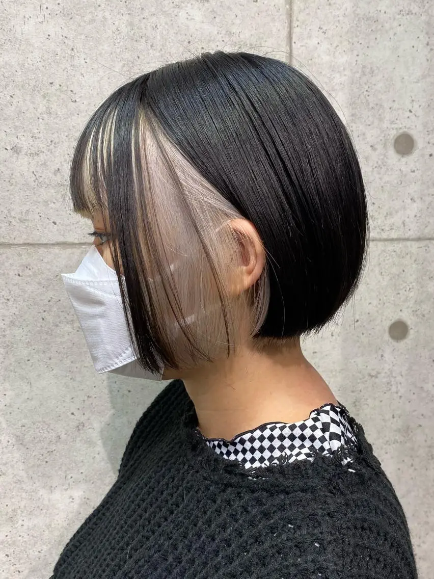 ショート カラー ボブ 遠藤沙也加 /レイヤーカットのヘアスタイル