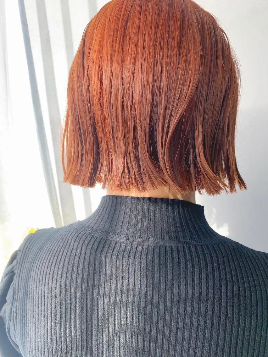 ショート カラー ボブパーマコテ巻き風 パーマNo1深江秀平のヘアスタイル