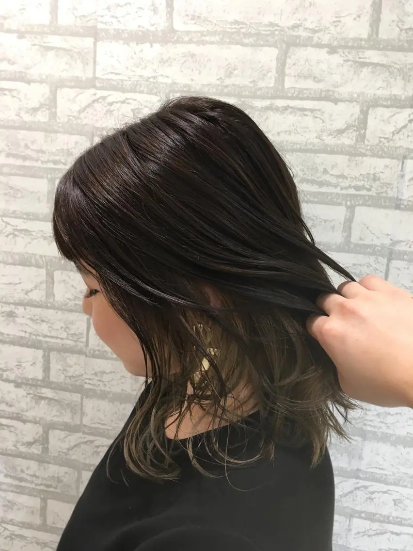ミディアム カラー NYNY四條畷店 森 亮人のヘアスタイル