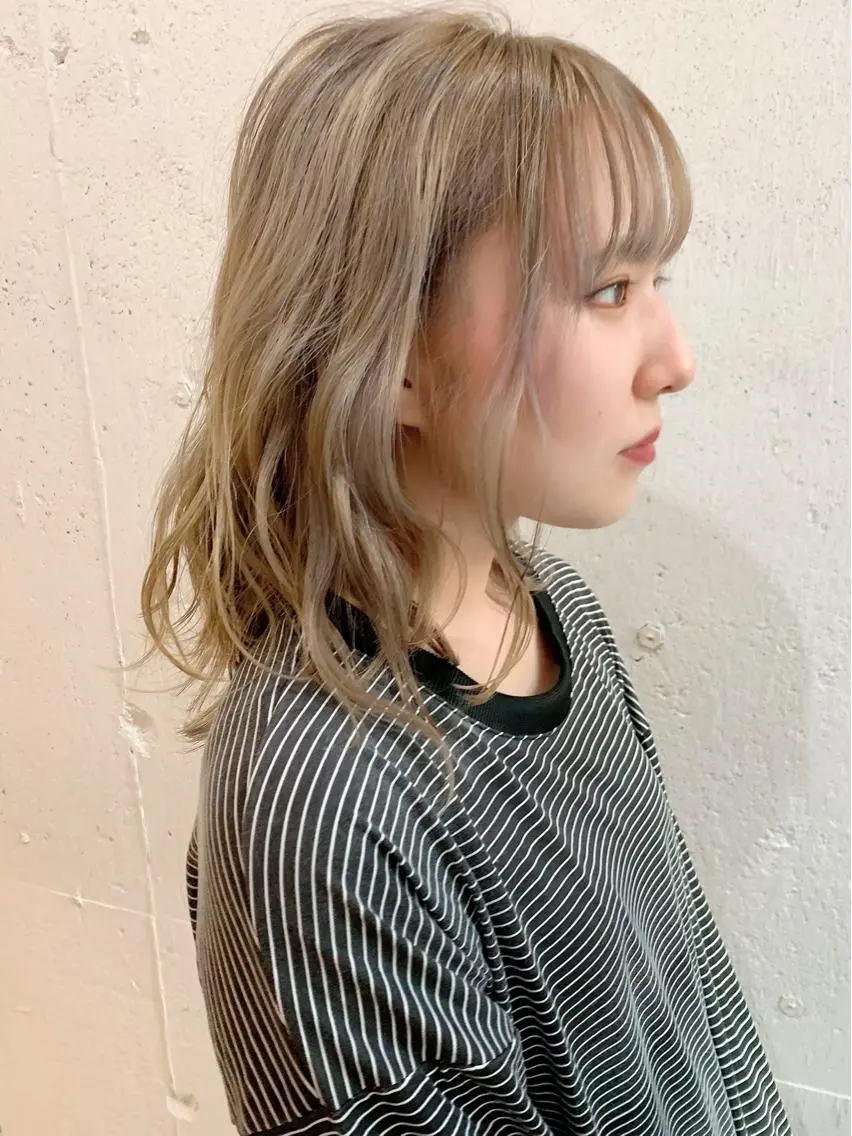 ミディアム カラー カット ヘアカラー トリートメント 💛丁寧さNo.🥇 🧸片山智裕💛のヘアスタイル
