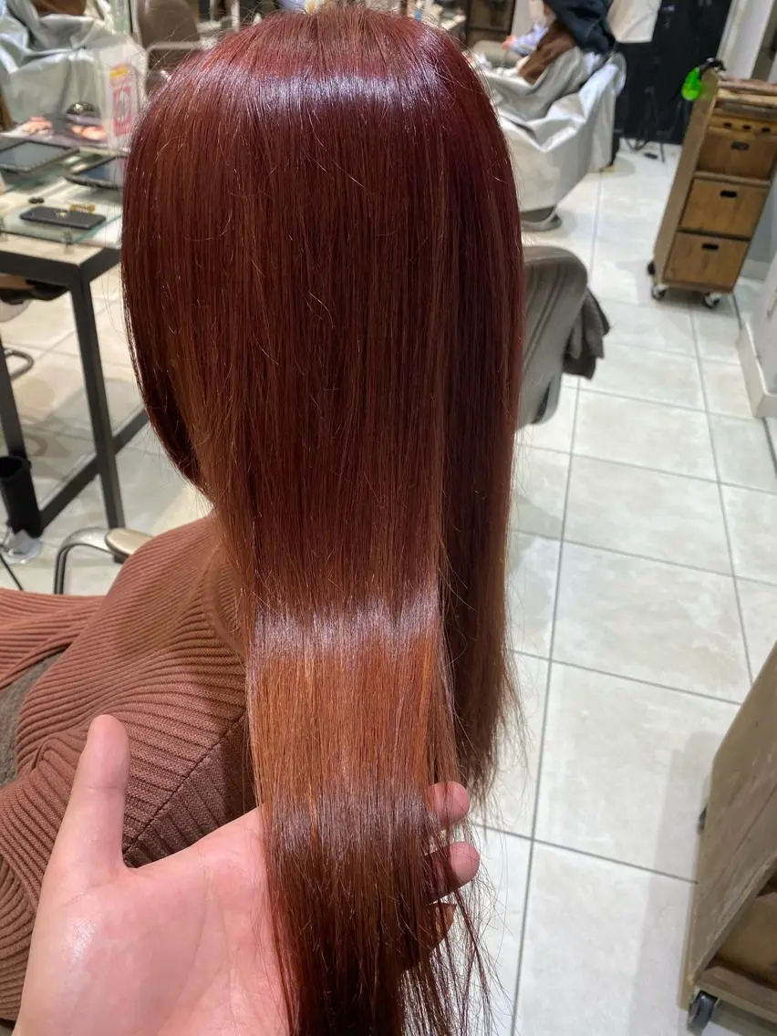 ロング 美髪矯正透明感カラー 江川 和輝のヘアスタイル