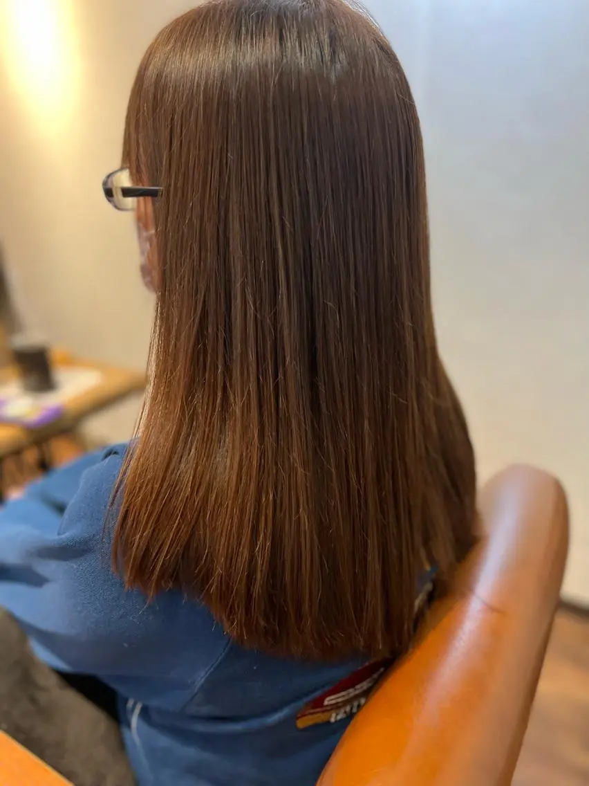 ロング カラー 縮毛矯正&髪質改善 ⭐️OGUのヘアスタイル