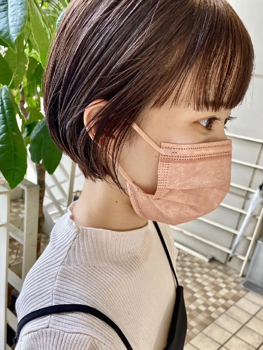 ショート カラー ショートボブ アディクシーカラー ボブ ショートヘア カット ヘアカラー トリートメント メンズ&ショート LEA山村真史のヘアスタイル