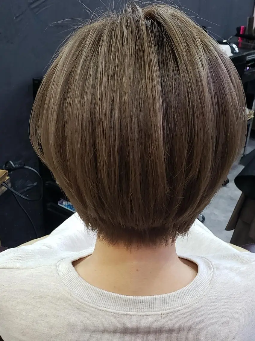 ショート ヘアカラー トリートメント 柴田 えいじのヘアスタイル