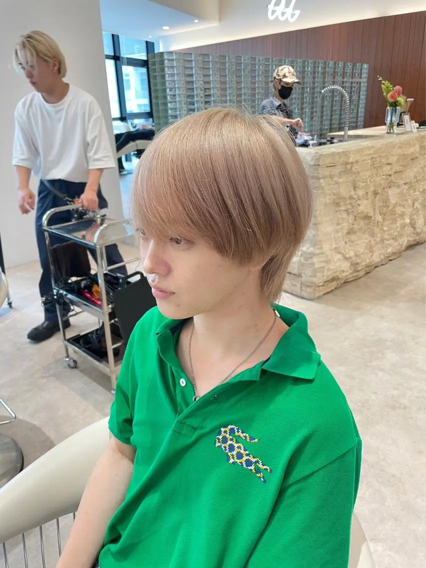 ショート カラー メンズ ヘアカラー トリートメント 渋谷/メンズ特化/ 女子ウケ/FUKAのヘアスタイル