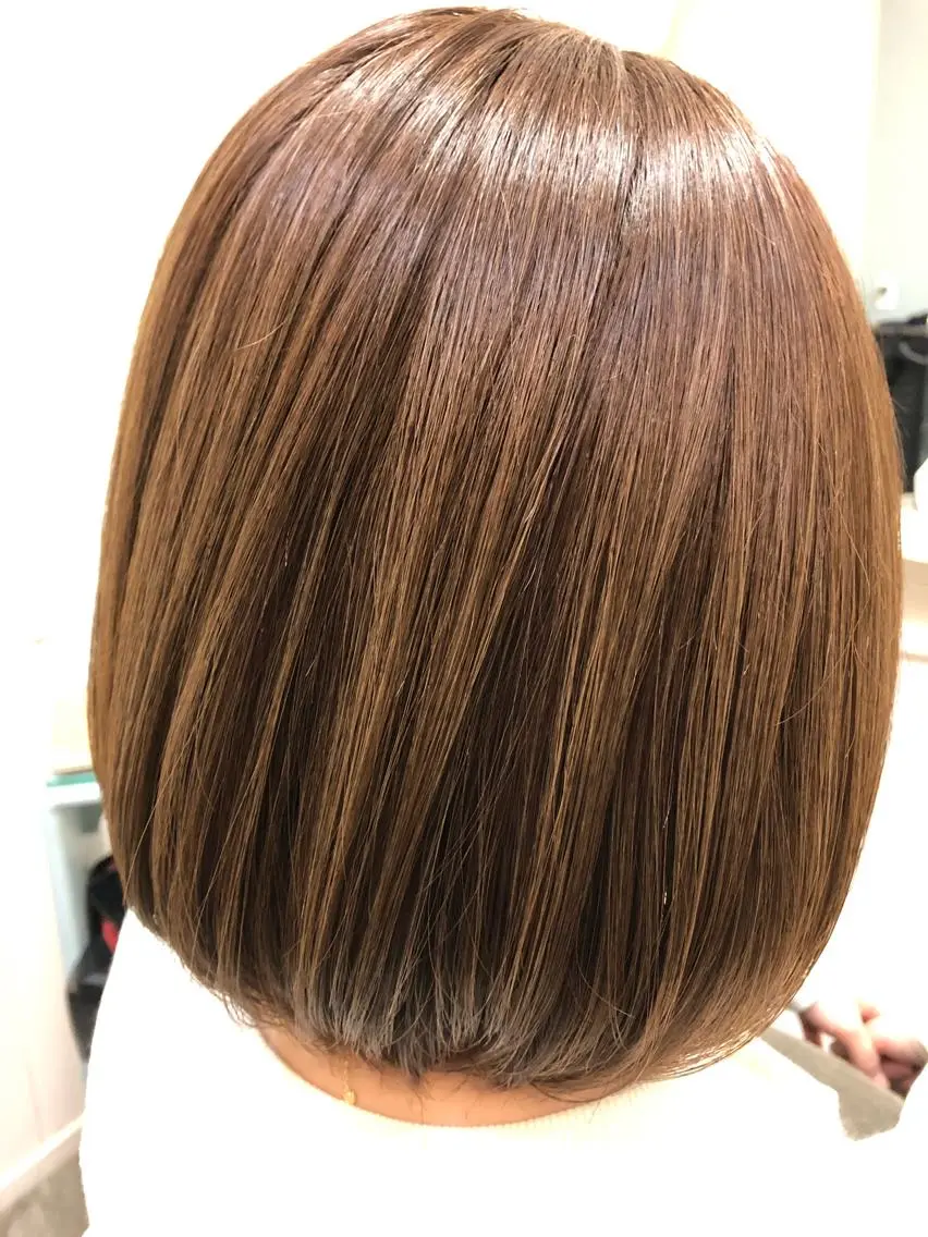ショート ハイライト 髪質改善 レイヤーカット トリートメント ヘアカラー ✨メテオ 髪質改善✨ シバタのヘアスタイル