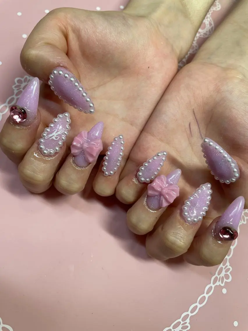 セミロング ネイル ハンドネイル 《LB》ラブリエ Nail&eyeのマツエク・マツパデザイン