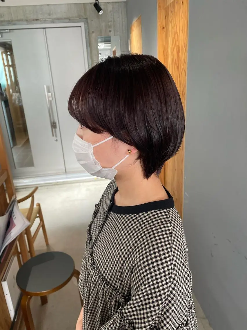 ショート カラー ヘアアレンジ ラベンダーカラー ピンクカラー ピンクラベンダー ヘアカラー CEINE loq ‪🍒なつきのヘアスタイル
