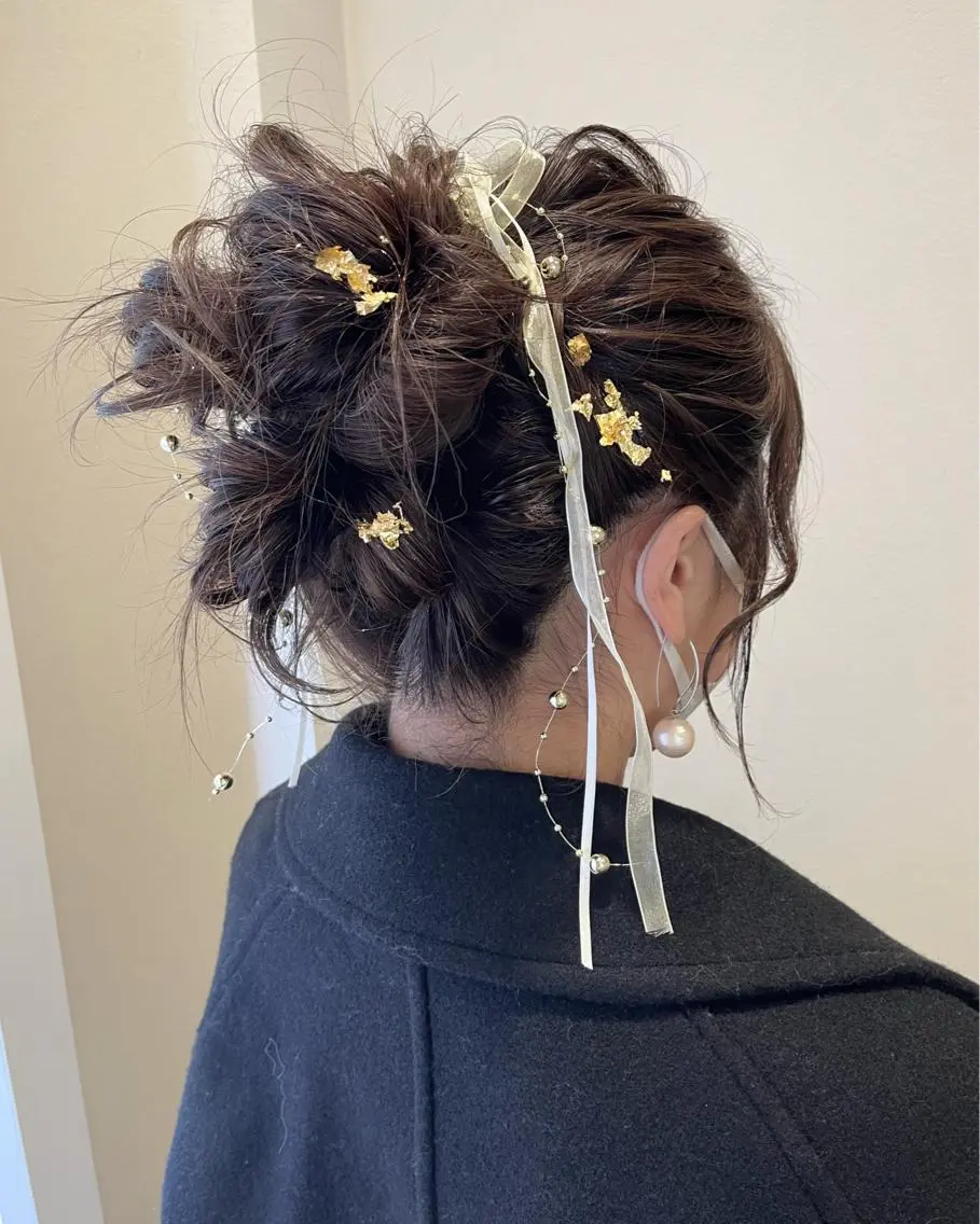 ロング ヘアアレンジ ヘアセット サソウ ユリエ🥥のヘアスタイル