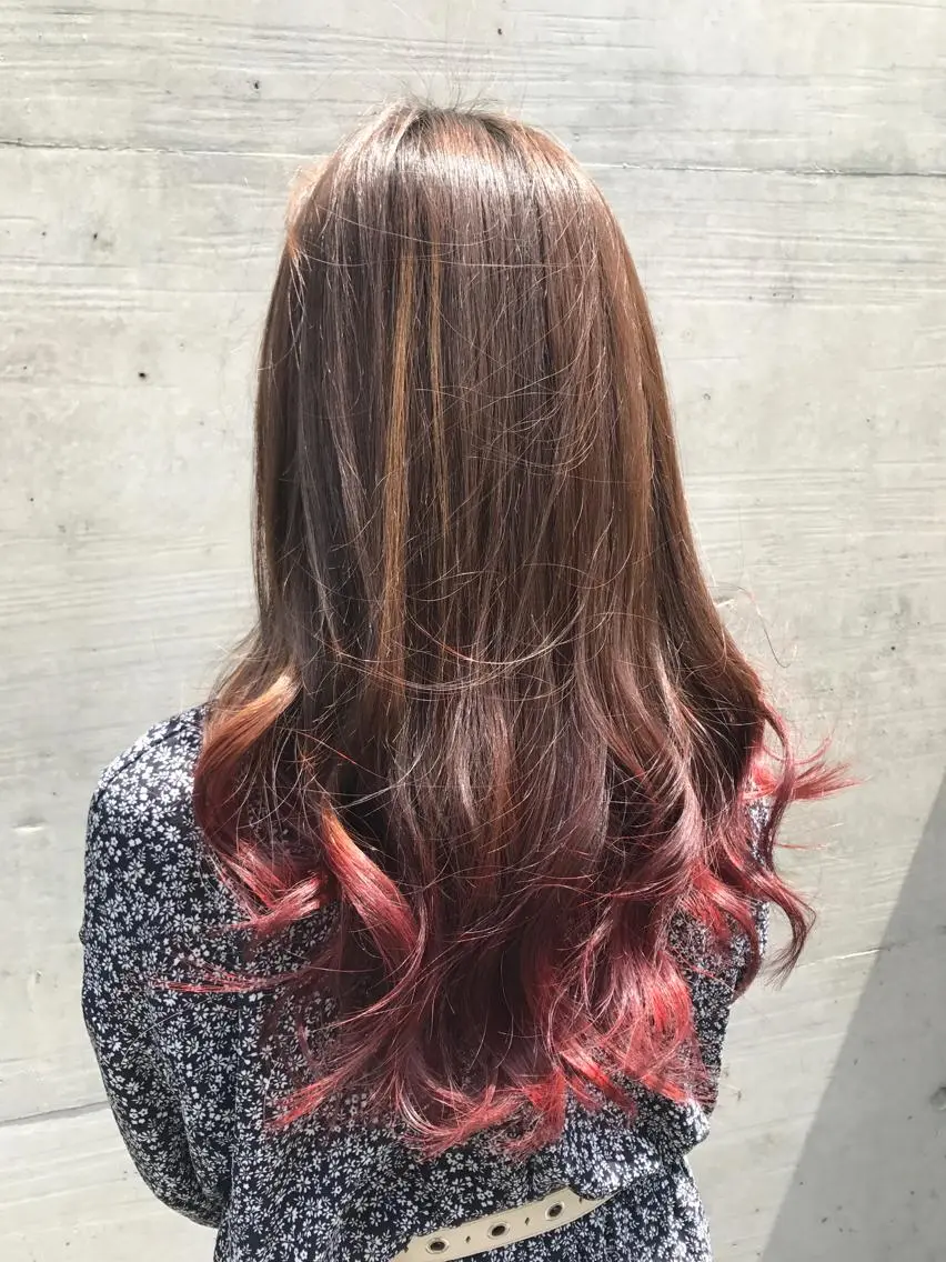 ロング カラー ブリーチ グラデーションカラー ミニモお気に入り数 No.1宍戸雄弥のヘアスタイル