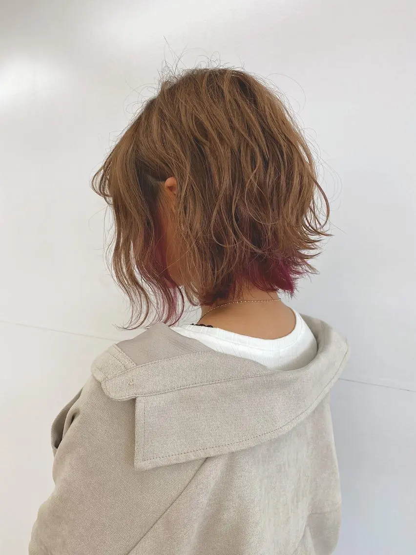 ショート カラー 小顔カット/艶 カラー特化♡MIHOのヘアスタイル