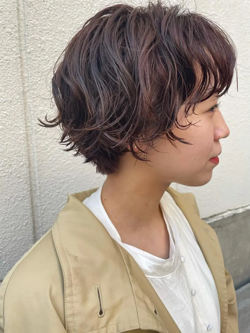 ショート カット パーマ トリートメント ayane⭐️ボブ・ ショート・パーマのヘアスタイル