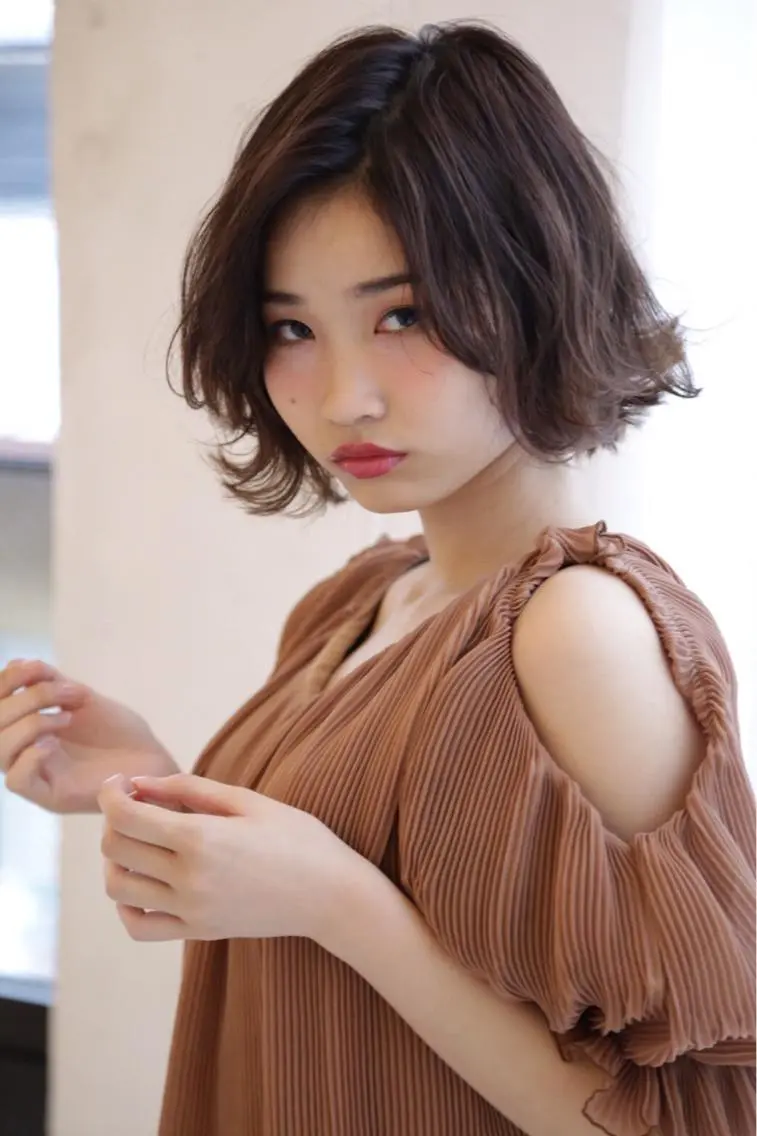 ショート ミディアム パーマ ボブ scene. haraのヘアスタイル