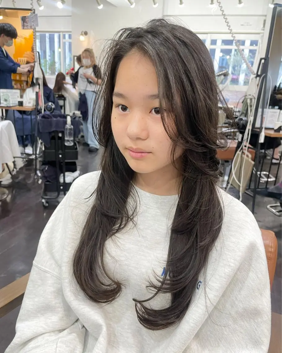 ロング 外国人風カラー レイヤーカット 【店長】ショート 似合わせ🦩相羽里美のヘアスタイル