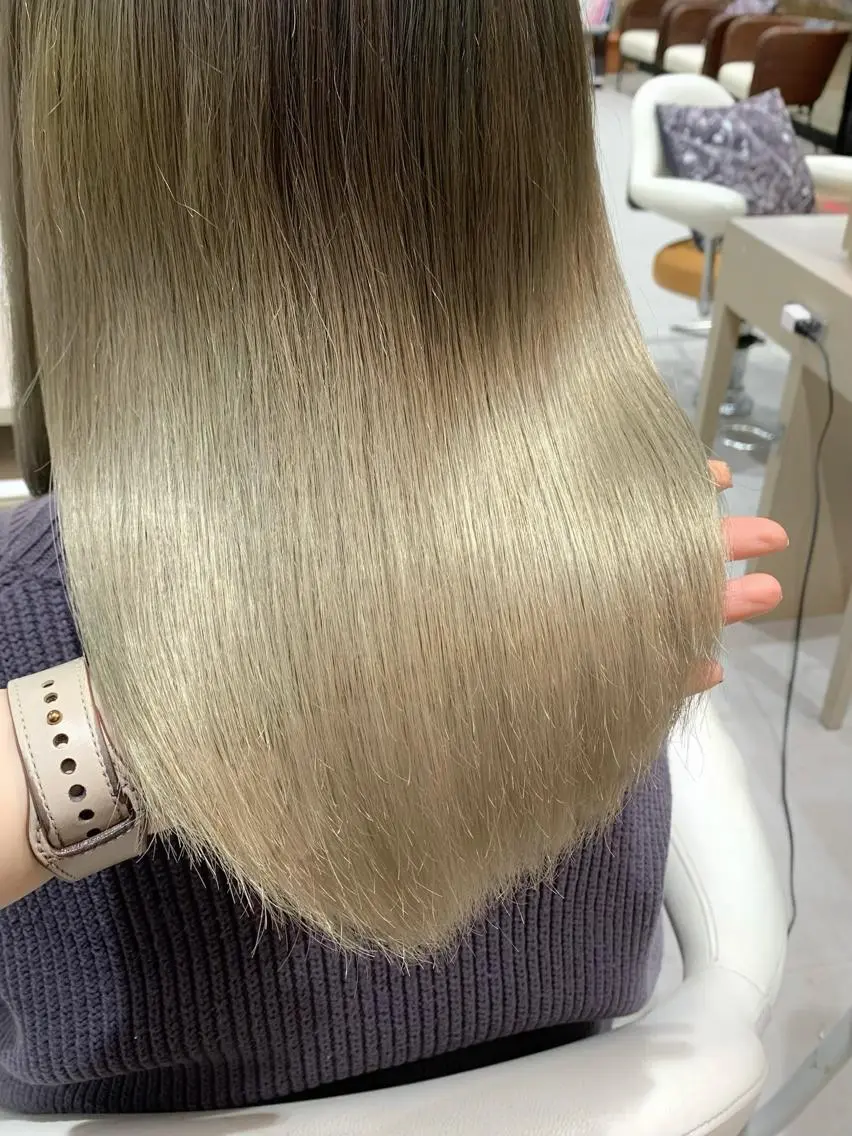 ロング カラー ヘアアレンジ ヘアカラー トリートメント 近藤千翔🩵 髪質改善Periodのエステ・リラクイメージ