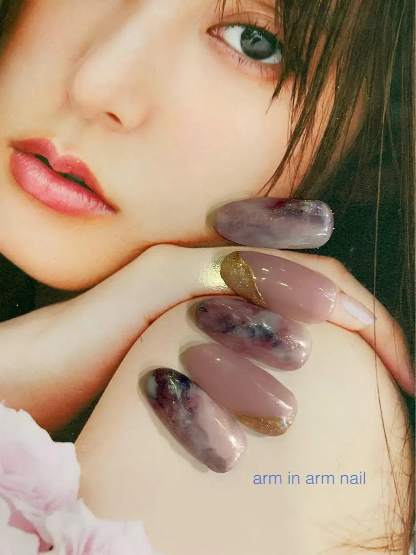ネイル arm in arm ︎✿Yamamotoのマツエク・マツパデザイン