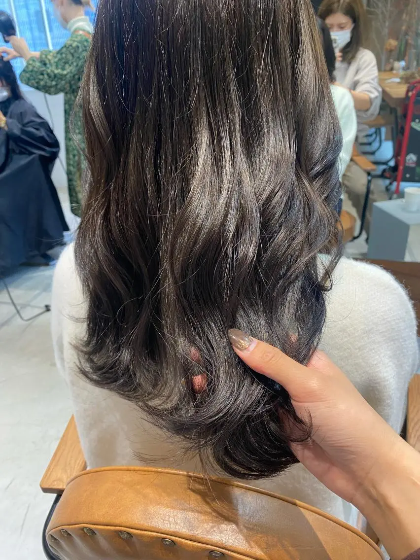 セミロング 似合わせレイヤー 阿波座/ふじむらのヘアスタイル