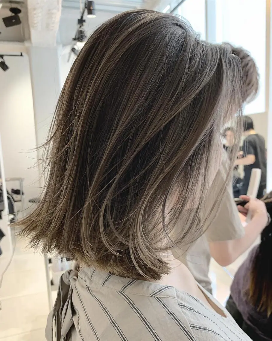 ミディアム カラー パーマ ヘアアレンジ 【公式】amble luxe池袋東口🩷のヘアスタイル
