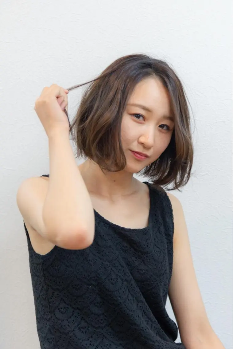 ショート カラー 前下がりボブ アッシュ ボブ 似合わせカット a.Pecslap/ TERUのその他イメージ