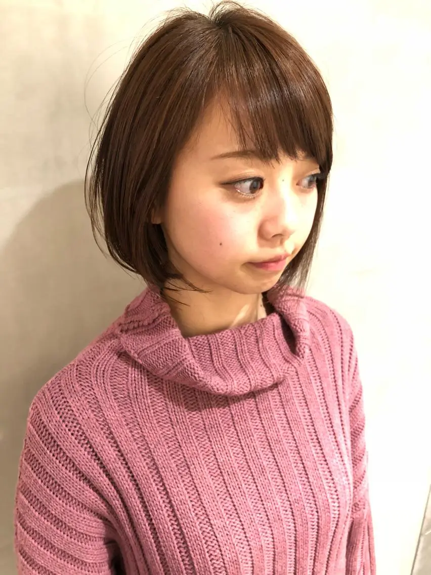 ショート カラー ボブ カット ヘアカラー トリートメント 大西 直人のヘアスタイル