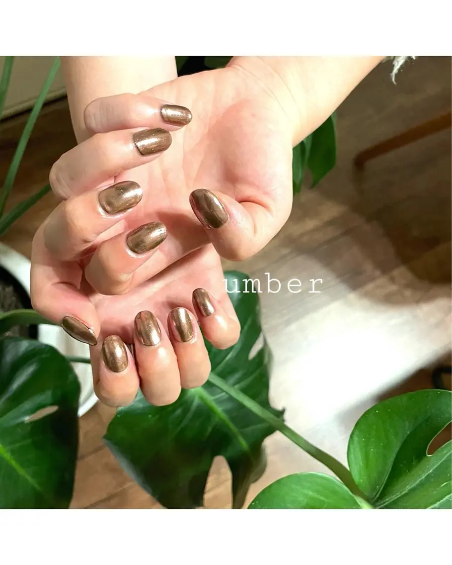 ネイル クリアネイル フラッシュネイル フットネイル フレンチネイル マグネットネイル ハンドネイル umber 三茶1分のネイルデザイン