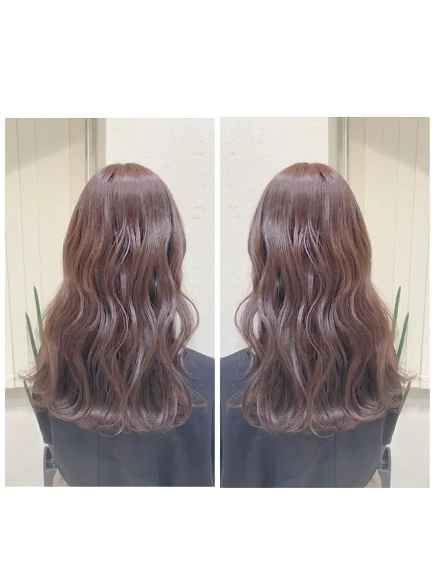 ロング カラー ベージュカラー ブラウンカラー ブラウンベージュ ピンクカラー ピンクブラウン カット ヘアカラー ブリーチ/髪質改善 🍀MASAKiのヘアスタイル