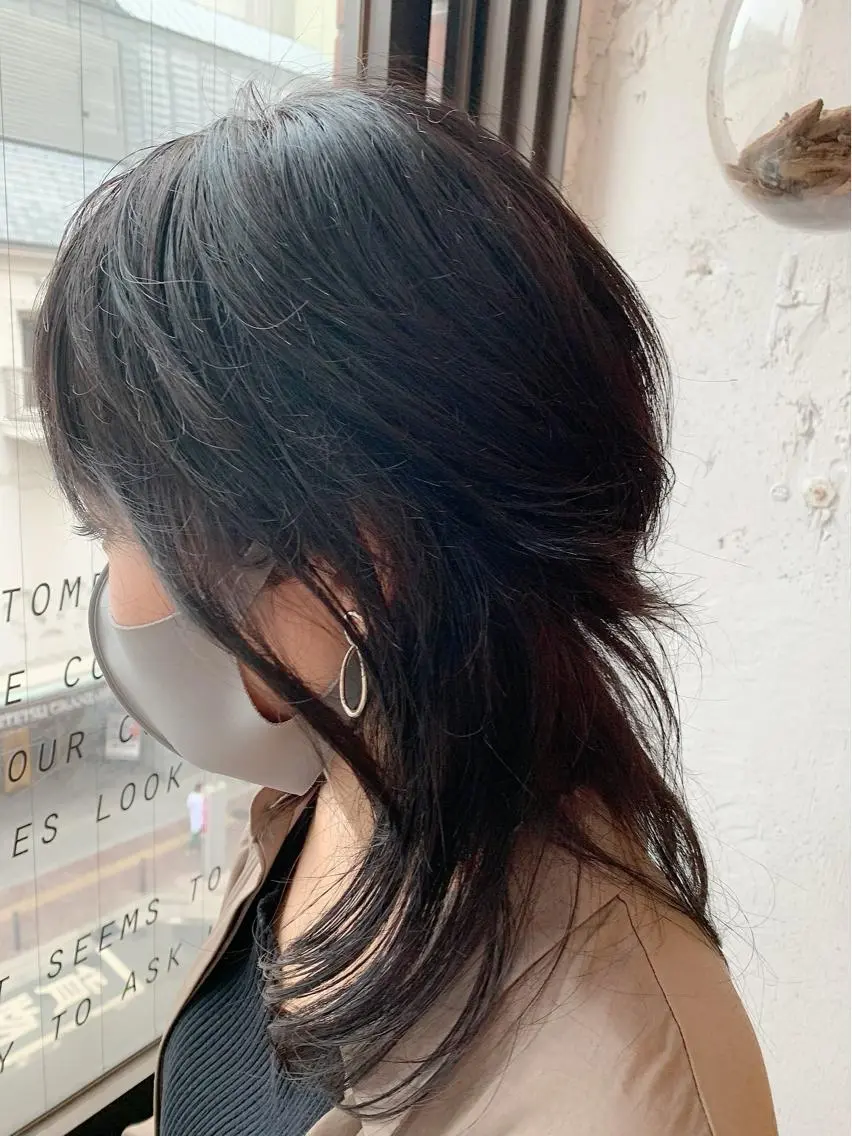 ミディアム カラー ウルフカット カット 💛丁寧さNo.🥇 🧸片山智裕💛のヘアスタイル