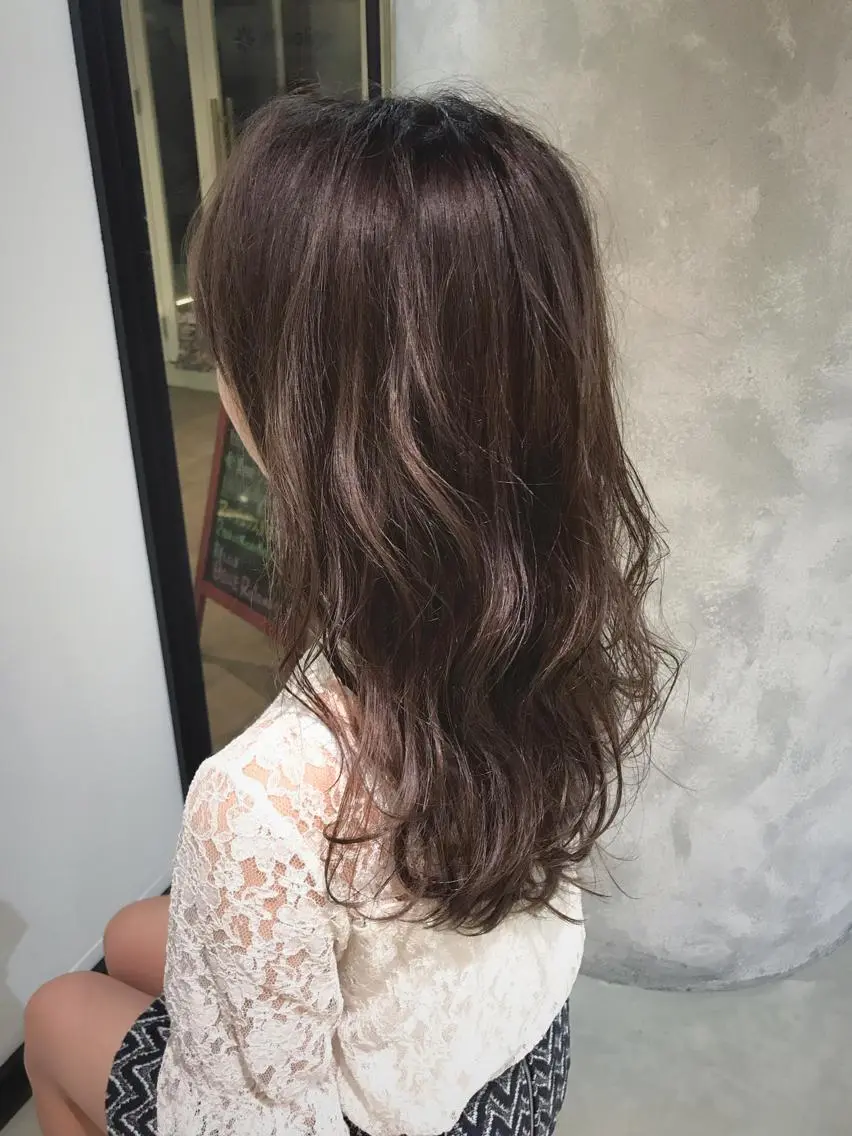 ロング カラー ラベンダーカラー シルバー 松村 崇弘のヘアスタイル