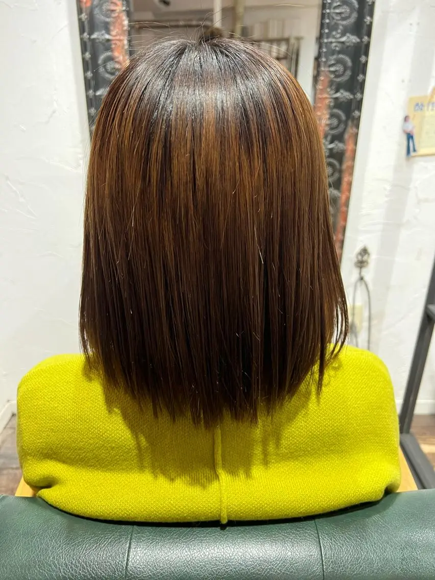 ショート 縮毛矯正 髪質改善/縮毛矯正/ 超高濃度水素ケアのヘアスタイル