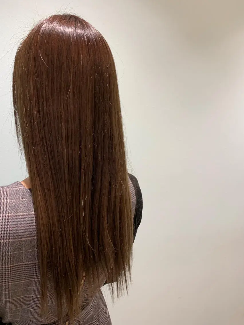 ロング カラー ブラウンカラー ハイトーンカラー ナチュラルブラウン stylist Yukieのヘアスタイル