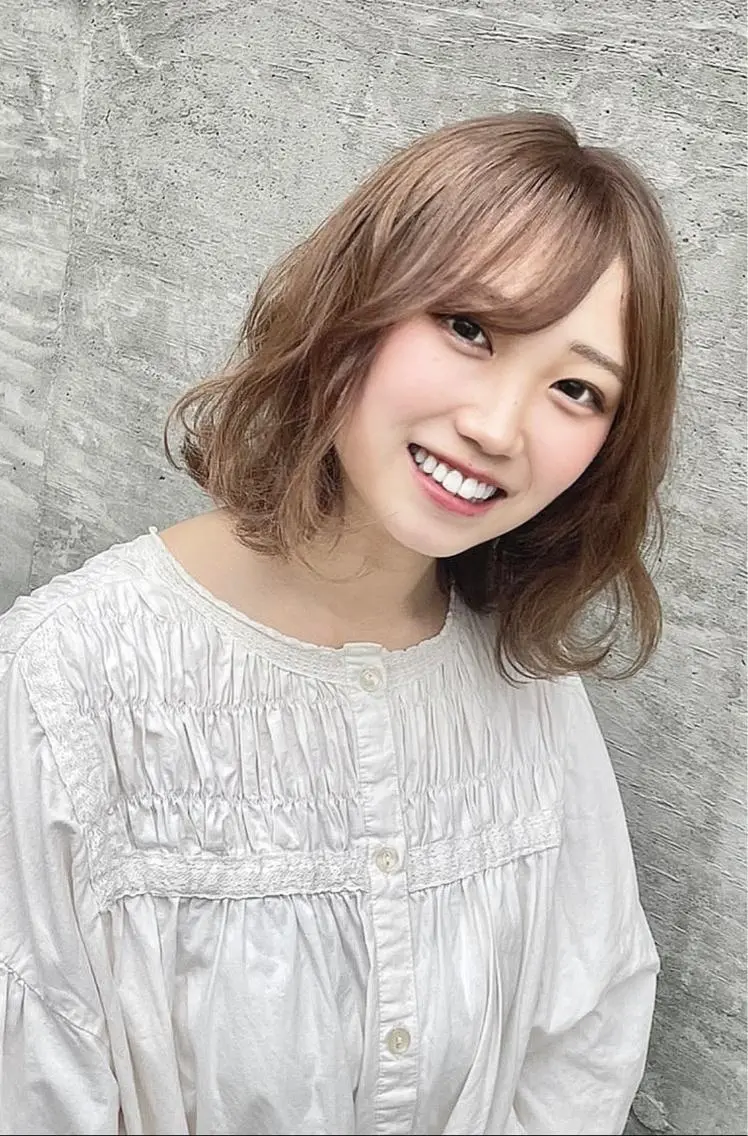 セミロング カラー アッシュ ベージュカラー ブルーカラー ブラウンカラー ショコラベージュ カット ヘアカラー パーマPrivate SalonNoa名駅のヘアスタイル