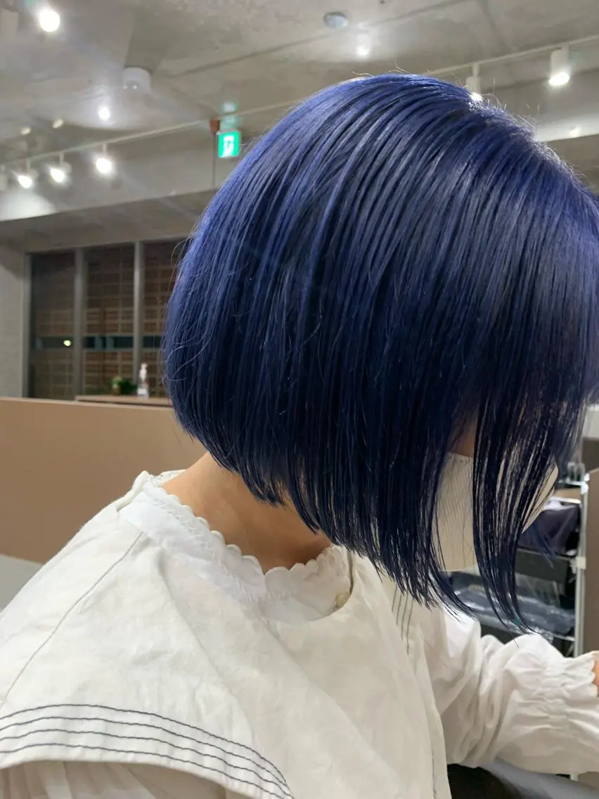 ショート カラー ボブパーマコテ巻き風 パーマNo1深江秀平のヘアスタイル