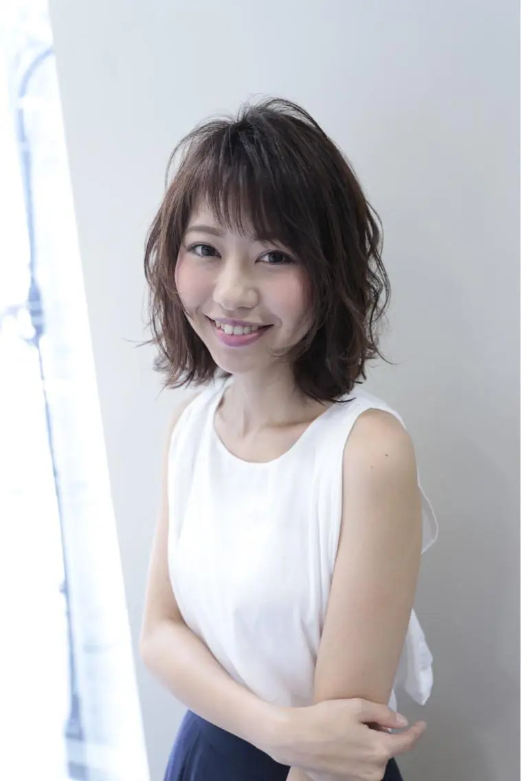 ショート パーマ ニュアンスパーマ 農添 杏のヘアスタイル