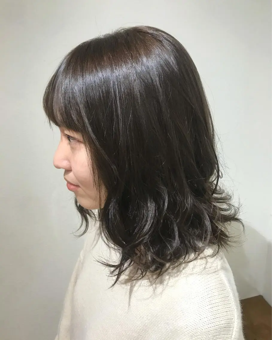 ミディアム カラー ベージュカラー ブリーチ ブリーチなしカラー オリーブベージュ 【メンズ 特化】村斎　伶次のヘアスタイル