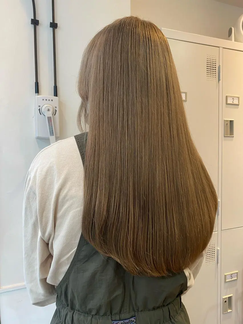 ロング カラー パーマ ヘアアレンジ メンズ アイブロウ MOE /Zina横浜2ndのヘアスタイル