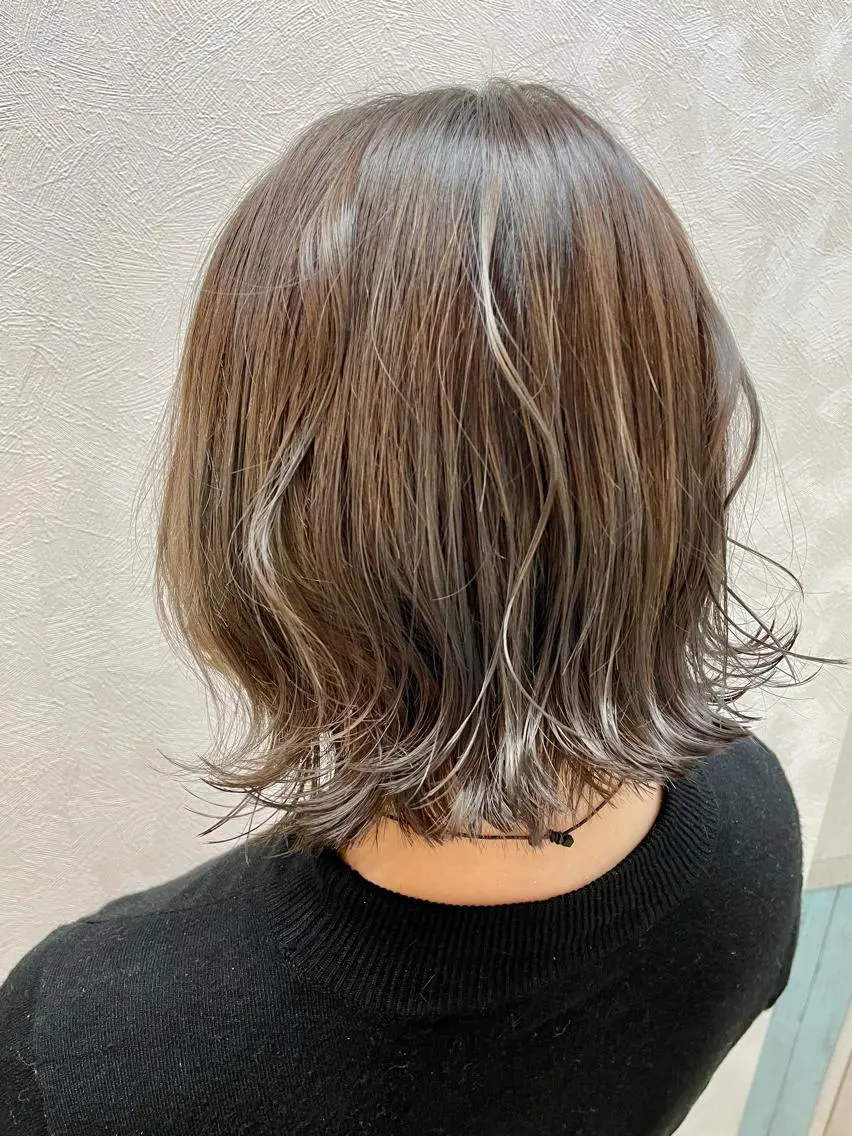 ショート カラー グレージュ カット ヘアカラー トリートメント 加藤 産休につき８月末までのヘアスタイル
