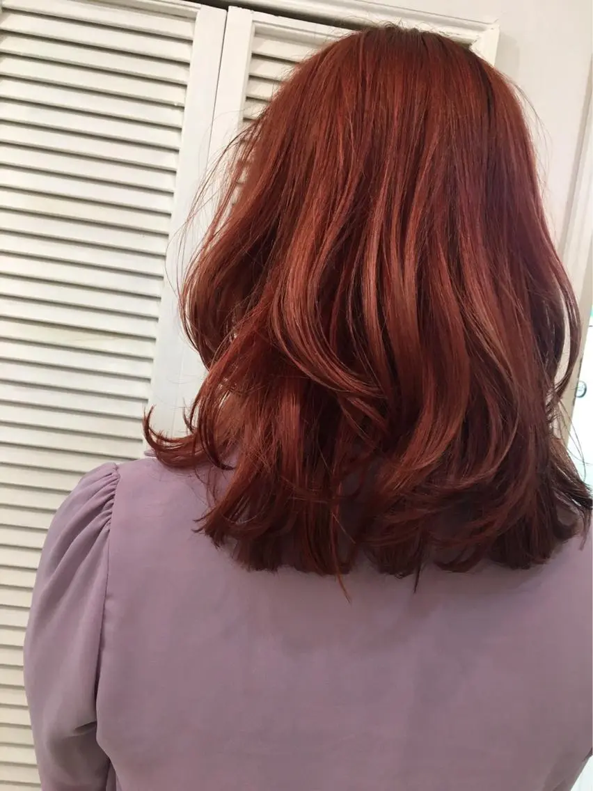 セミロング カラー パーマ  大貫 茉央のヘアスタイル