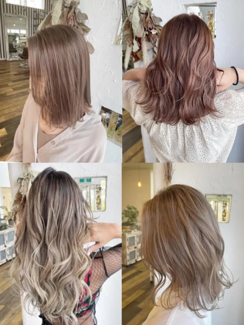 ミディアム カラー パーマ ヘアアレンジ キッズ 豊橋美容院 ソンリエのヘアスタイル